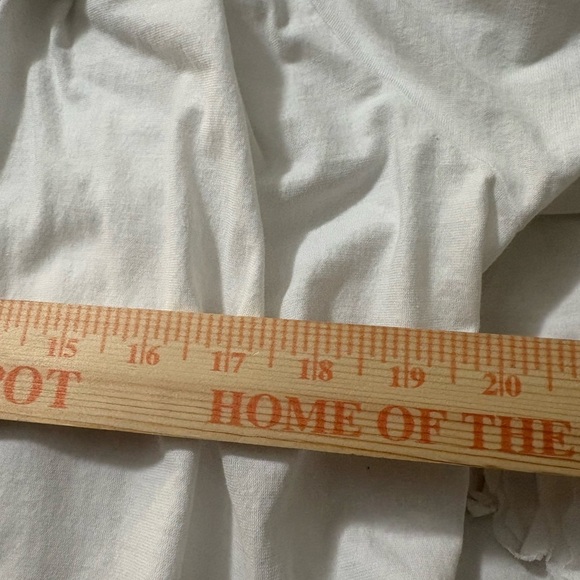 Pure Jill White Lightweight Pima Cotton Open Front Bottom Tiered Cardigan. - Picture 6 of 11